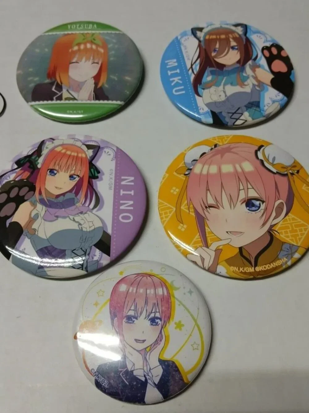 Quintessential Quintuplets Anime Lot Japan Pin Rubber Strap Keychain Art Board +